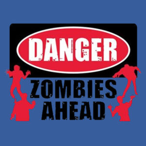 Zombies Ahead - Adult Fan Favorite Crew Sweatshirt Design