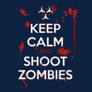 Keep Calm and Shoot - Ladies V-Neck T Design