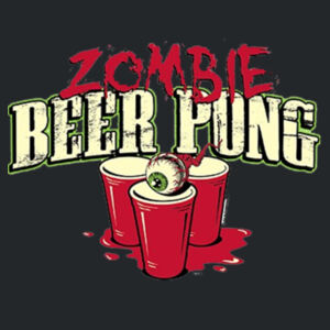 Zombie Beer Pong - Ladies V-Neck T Design