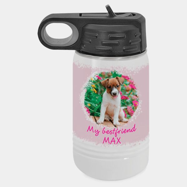 Printed Polar Camel 12oz Water Bottle - Sublimation Thumbnail