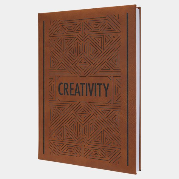 7" x 9 3/4" Leatherette Journal with Lined Notepad Thumbnail